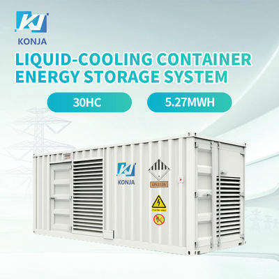 좋은 가격 콩자 액체 냉각 30HC 5.27MWh 컨테이너 에너지 저장 시스템 깊은 사이클 BESS 컨테이너 온라인으로