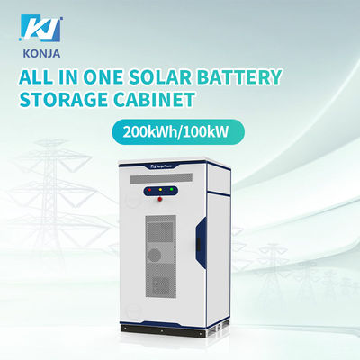 좋은 가격 콩자 온인원 태양전지 저장실 200kWh 100kW 야외 배터리 저장 시스템 온라인으로