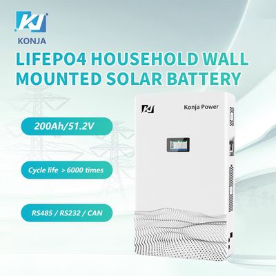 좋은 가격 콩자 51.2V 200Ah 10.24kWh 가구 벽에 장착된 저장 배터리 5 년 보증 온라인으로