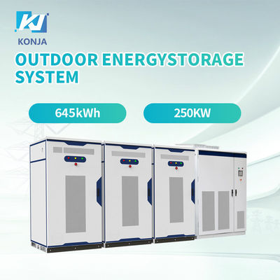 좋은 가격 콩자 A급 에너지 저장 캐비닛 깊은 사이클 645kWh 250kw 배터리 캐비닛 태양 시스템 온라인으로
